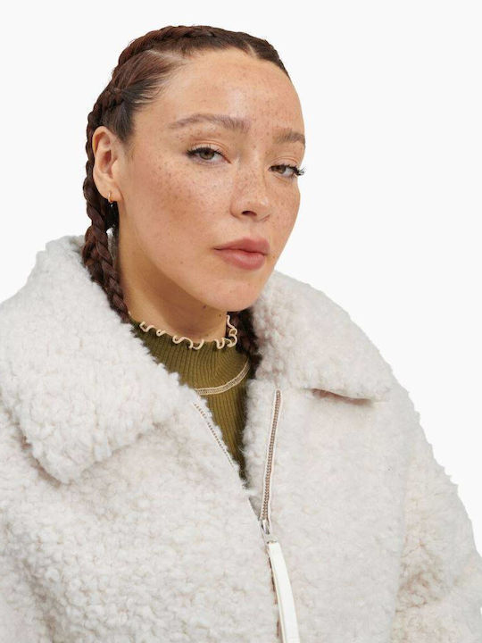 Women's Short Fur White