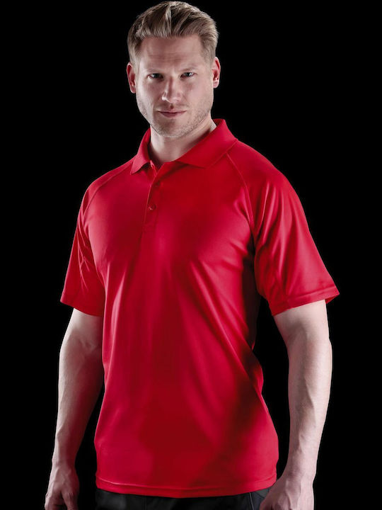 Result Aircool Men's Short Sleeve Promotional Blouse Red