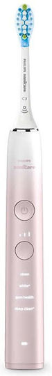 Philips Sonicare DiamondClean 9000 Electric Toothbrush with Timer, Pressure Sensor, and Travel Case Pink White