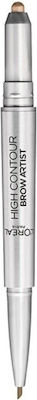 L'Oreal Paris Brow Arist High Contour Bleistift für Augenbrauen Highlighter 108 Warm Brunette Duo