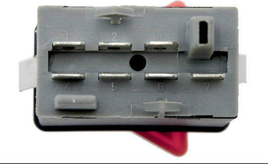 NTY Car Hazard Switch for Skoda Octavia 1996-2008 Black