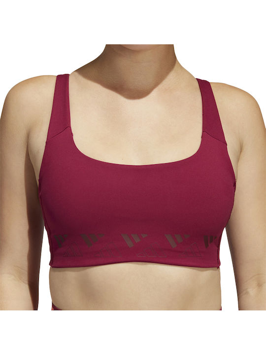 Powerimpact Women's Sports Bra with Removable Padding Burgundy