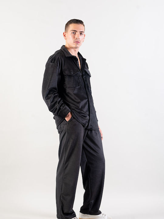 Set cămașă și pantaloni Peak A Side negru