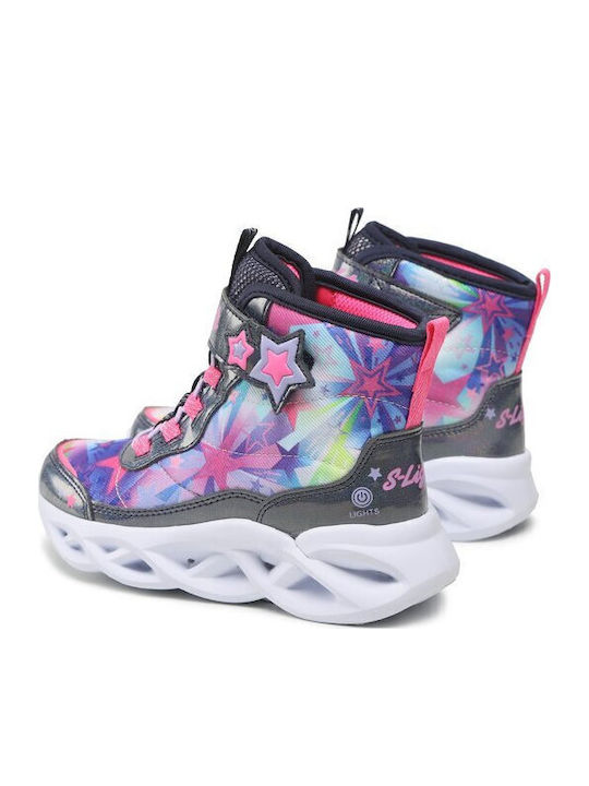 Sweer Starz Kids Snow Boots with Velcro & Lights Multicolored