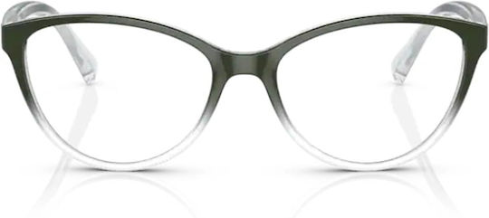 Armani Exchange Plastic Eyeglass Frame Butterfly Gray AX3053 8292