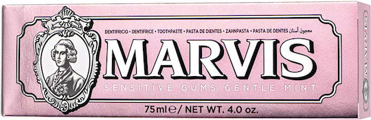 Marvis Sensitive Gums Gentle Mint Οδοντόκρεμα για Ουλίτιδα & Πλάκα 75ml