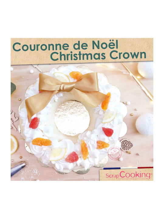 Scrap Cooking Christmas Sweets Pan/Mold Plastic Gold D26.5cm.