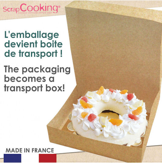 Scrap Cooking Коледна Паница/форма за сладкиши Пластмасова Златист Ø26.5см.