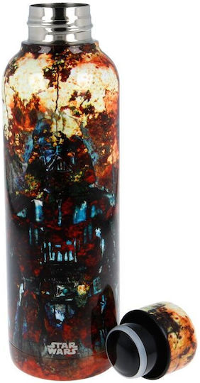 Stor Star Wars Kids Water Bottle Thermos Star Wars Stainless Steel with Screw Cap Non Spill 515ml
