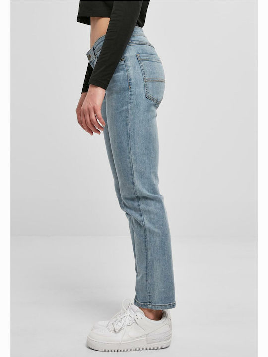 Talie joasă Blugi de damă cu croială dreaptă Light Blue Washed