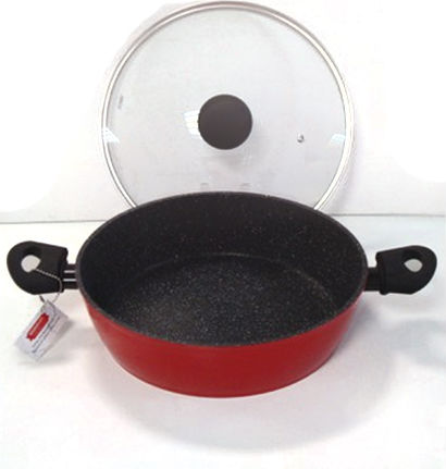 Cook-Shop Marblestone Flacher Topf aus Aluminium 30cm