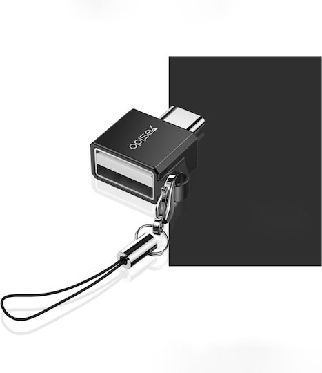 Yesido GS08 Konverter USB-C männlich zu USB-A weiblich Schwarz 1Stück