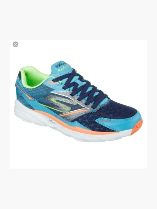 Skechers Go Run Ride 4 Ανδρικά Αθλητικά Παπούτσια Running Πολύχρωμα