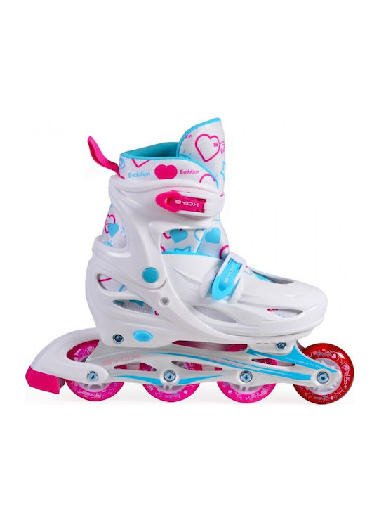 Byox Evolution Inline Αυξομειούμενα Rollers Λευκά Παιδικά Byox Evolution Inline Αυξομειούμενα Rollers Λευκά Παιδικά