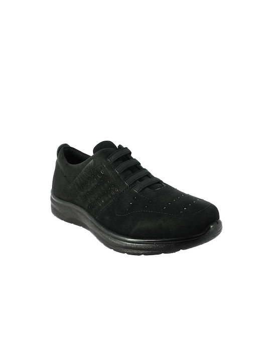 Antrin Damen Sneakers Schwarz