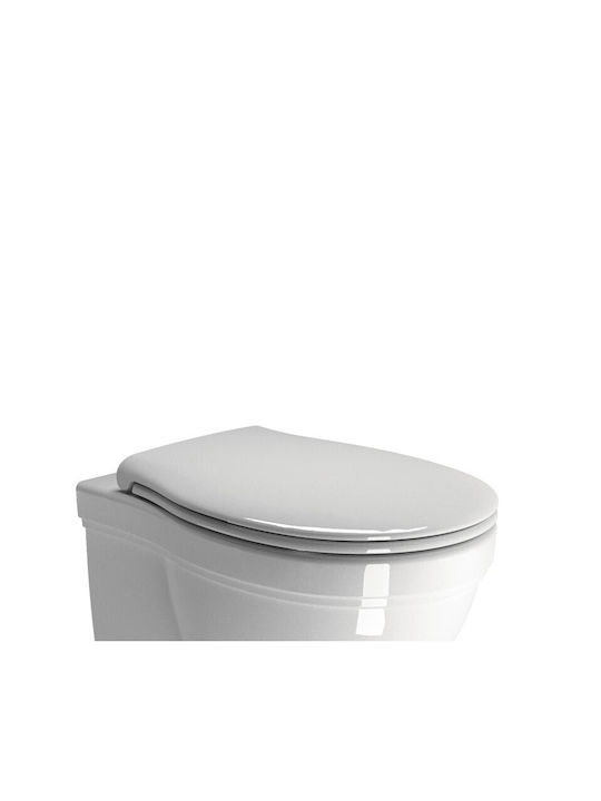 GSI Classic Toilettenbrille Soft-Close Kunststoff 51x37cm Weiß