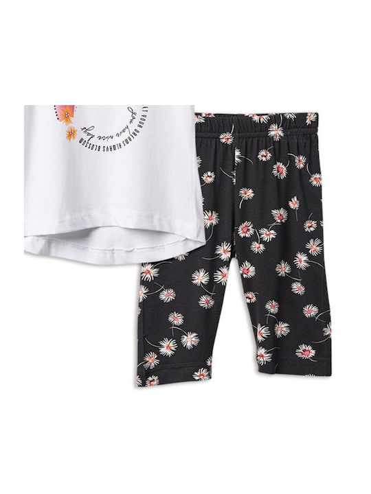 Reflex Kinder Set mit Leggings Sommer 2Stück Weiß