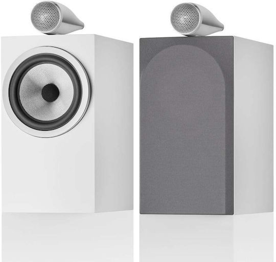 Bowers & Wilkins 705 S3 Pair of Hi-Fi Speakers Bookself 120W 2 No of Drivers W19.2xD29.7xH34.5cm. White