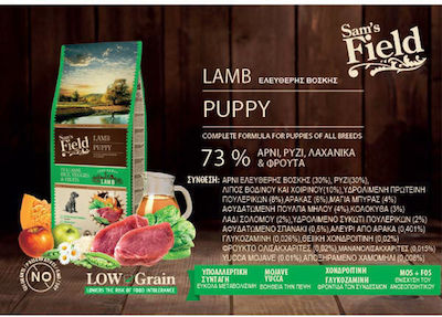 Sam's Field Puppy 2.5kg Hrană Uscată cu Puține Cereale pentru Cățeluși cu Miel