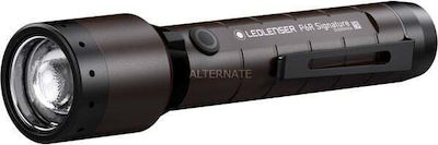 LedLenser Rechargeable Flashlight LED Waterproof IP68 with Maximum Brightness 1400lm P6R Signature