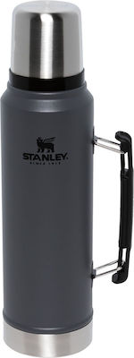 Stanley Classic Legendary Bottle Μπουκάλι Θερμός Charcoal 1lt