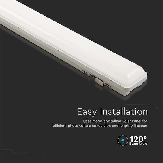 V-TAC Wall Mounted Solar Light 18W 1000lm Warm White 3000K with Remote Control IP65 118.5cmx8cmx6.5cmcm