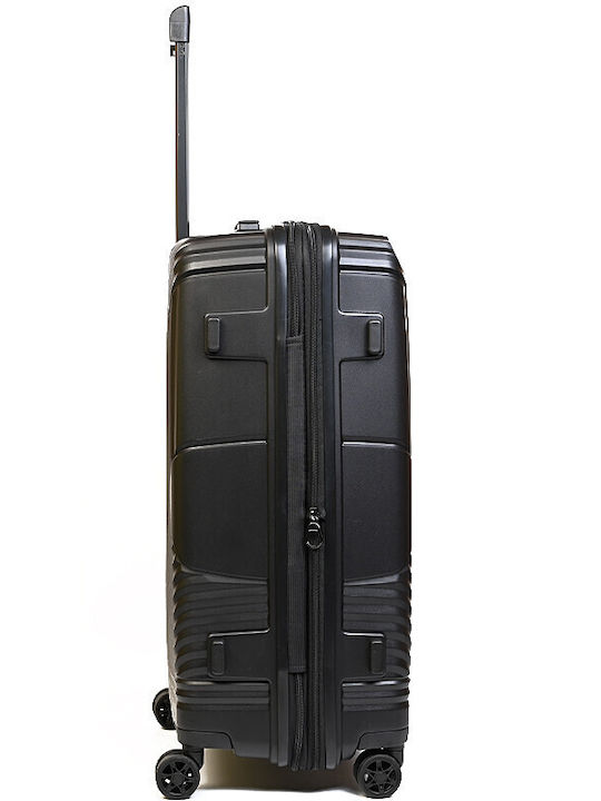 Airtex Paris J2MD08 Μεγάλη Βαλίτσα Ταξιδίου Σκληρή Γκρι με 4 Ρόδες Ύψους 75εκ.