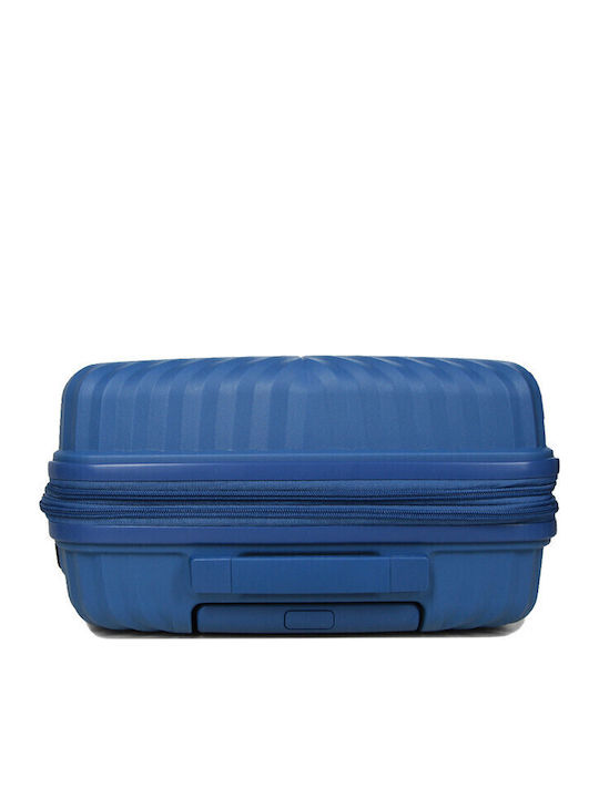 Airtex Paris Μεσαία Βαλίτσα Ταξιδίου Σκληρή Μπλε με 4 Ρόδες Ύψους 65εκ.