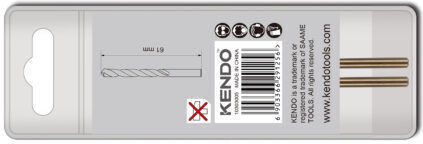 Kendo Drill HSS with Cylindrical Shank for Metal 6.5x101mm