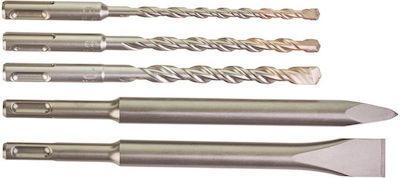 Milwaukee Set of 5 Diamond Drills with SDS Plus Shank for Masonry