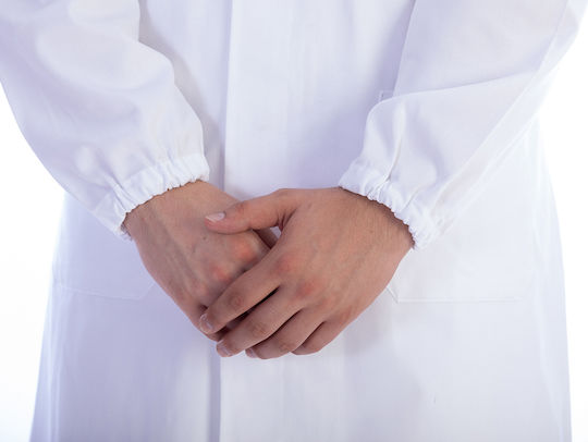 Gima Unisex Halat medical de pansament Alb