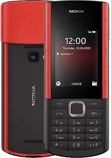 Nokia 5710 XpressAudio Dual SIM Mobile with Buttons Black/Red