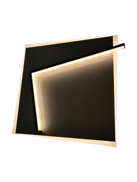 Avide ADO3S-MALA-2.4G Ceiling Mount Light 42cm Black with Integrated LED and Remote Control