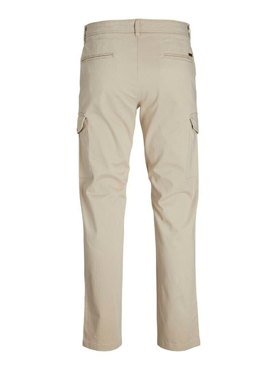 Trousers Cargo Elastic Gray / Oxford Tan