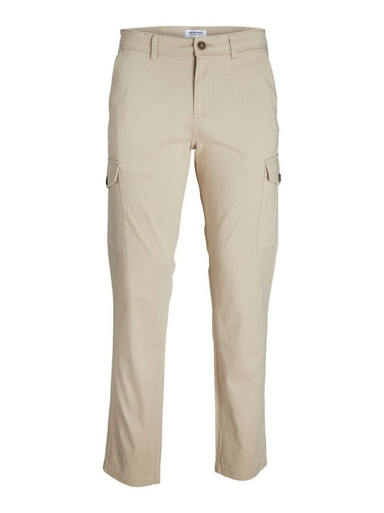 Trousers Cargo Elastic Gray / Oxford Tan