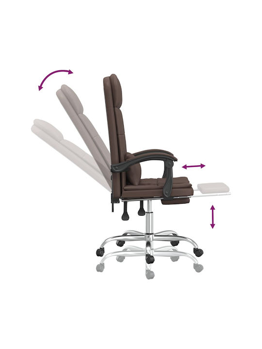 vidaXL Vdxl Office Chair Massage Brown