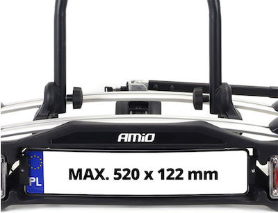 AMiO E-Bike TBC-01/2 Car Bike Tow Hitch Rack for 2 Bikes