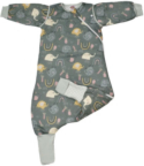 Tender Winter Sleeping Bag with Feet Elephants 2.5 Tog Green with Detachable Sleeves