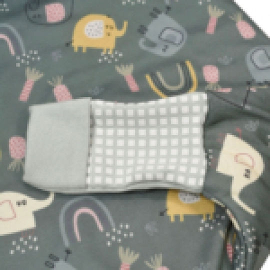 Tender Winter Sleeping Bag with Feet Elephants 2.5 Tog Green with Detachable Sleeves
