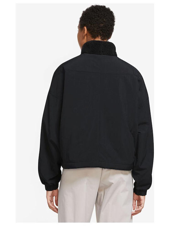 Sportswear Women's Short Sports Jacket for Winter Black