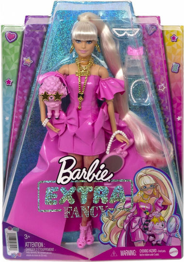Barbie Fancy Pink Plastik Κούκλα Extra για 3+ Ετών 29.8εκ.