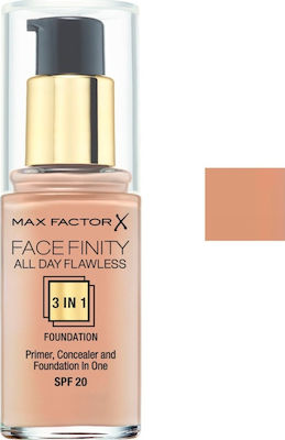 Max Factor Facefinity All Day Flawless Spf20 Liquid Make Up SPF20 77 Soft Honey 30ml