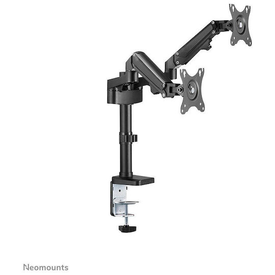 Neomounts Stand Desk Mounted for 2 Monitors up to 27" with Arm (DS70-750BL2)