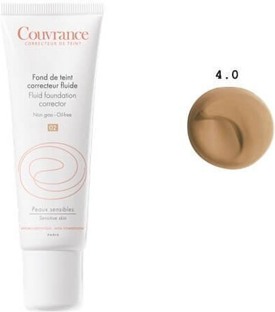 Eau Thermale Avène Couvrance Liquid Foundation SPF20 4.0 Miel 30ml