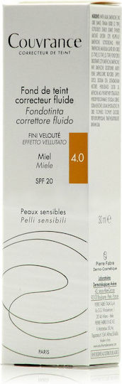 Eau Thermale Avène Couvrance Liquid Foundation SPF20 4.0 Miel 30ml