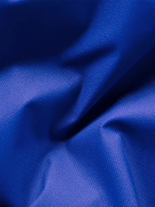 Waterproof Kids' Sports Jacket Short Windproof with Lining & Hood Blue