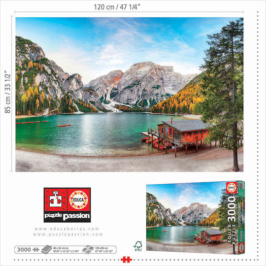 Braies Lake at Autumn Puzzle 2D 3000pcs