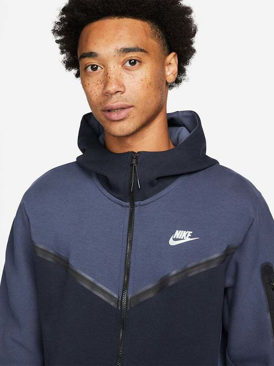 Sportswear Tech Fleece Sweatshirt with Hood Navy Blue