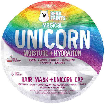 Bear Fruits Unicorn Μάσκα Μαλλιών & 1 Cap για Ενυδάτωση 20ml