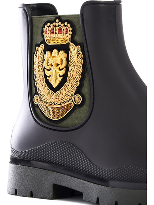 Schürzen für Catering Damen Gummistiefel Schwarz